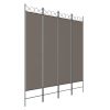 4-Panel Room Divider Anthracite 63"x78.7" Fabric