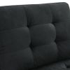 Single Chair for Modular Sectional,Black Velvet (26.5"x31.5"x36")