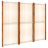 3-Panel Room Divider Cream White 82.7"x70.9"