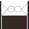 3-Panel Room Divider Brown 47.2"x70.9"