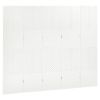 5-Panel Room Divider White 78.7"x70.9" Steel