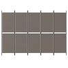 5-Panel Room Divider Anthracite 98.4"x78.7" Fabric