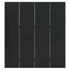 4-Panel Room Divider Black 63"x70.9" Steel