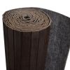 Room Divider Bamboo Dark Brown 98.4"x65"