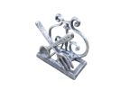 Rustic Silver Cast Iron Fork and Spoon Kitchen Napkin Holder 5""