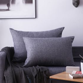 Living Room Rectangular Pillow Cushion Cover (Option: Temperament grey-40X60cm)