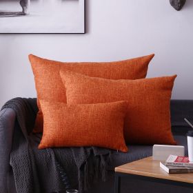 Living Room Rectangular Pillow Cushion Cover (Option: Beautiful Orange-40X60cm)