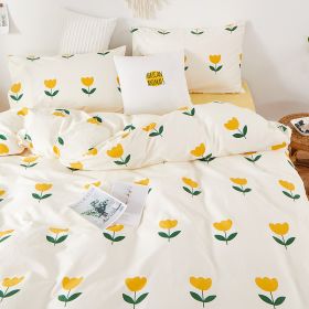 Four Piece Set Of Pure Cotton Bedding (Option: Xiaoyouyou-1.2m bed sheet style)