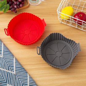 Non Stick Food Grade High Temperature Resistant Silicone Steaming Pan Mat (Option: Round Grey-17X5CM)