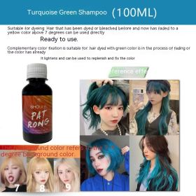 Blue Hair Care Shampoo (Option: 100ML-Turquoise Green)