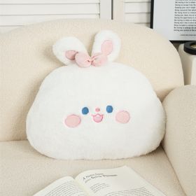 Cute Panda Sofa Pillow Cartoon Cute And Fun (Option: Bow shaped bunny circular)