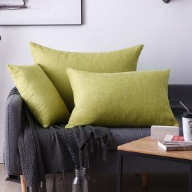 Living Room Rectangular Pillow Cushion Cover (Option: Matcha Green-30X50cm)