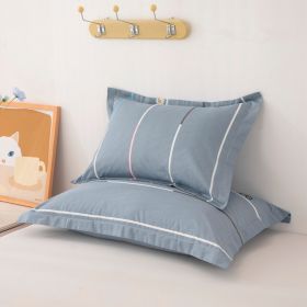 One Pair Of Pure Cotton Pillowcases For Single Person (Option: Daisys Secret Love for Grey-40cmX60cm)