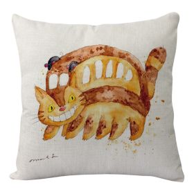 Pillow Cover Linen Digital Printing Cushion (Option: Ym13 7-45x45cm)