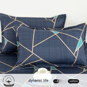 A Pair Of Cotton Pillowcases For Household Use (Option: Dynamic Life-48cmX74cm)