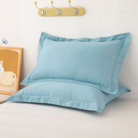 One Pair Of Pure Cotton Pillowcases For Single Person (Option: Starry Blue-48cmX74cm)