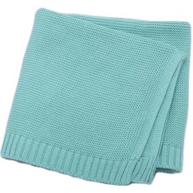 Stroller Cover Blanket Knitted Cotton Nap Comforter (Option: Bean Green-Free Size)