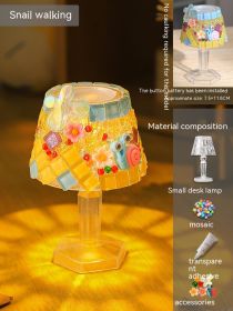 Mosaic Table Lamp Diy Handmade Material Kit (Option: Walking Snail S)