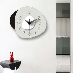 Creative Hanging Living Room Modern And Fashionable Large Wall Clock (Color: Grey)