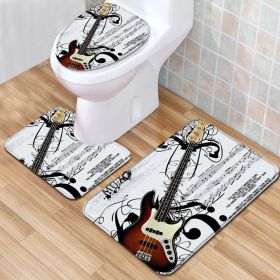 Modern Minimalist Bathroom Mats Three-piece Set (Option: Wn220909 A003-45x75CM)