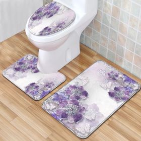 Modern Minimalist Bathroom Mats Three-piece Set (Option: Wn220909 A002-45x75CM)