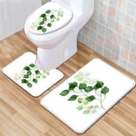 Modern Minimalist Bathroom Mats Three-piece Set (Option: Wn220909 A001-50x80cm)