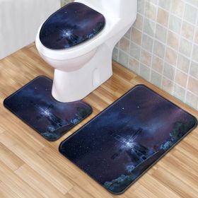 Modern Minimalist Bathroom Mats Three-piece Set (Option: Wn2201122 A005-45x75CM)