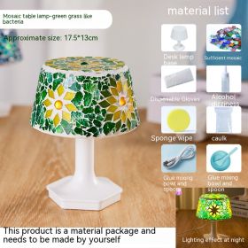 Children's Mosaic Table Lamp Diy Handmade (Option: Green Grass)