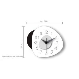 Creative Hanging Living Room Modern And Fashionable Large Wall Clock (Color: White)