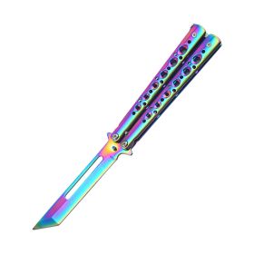 Foldable Portable Portable Butterfly Practice Knife (Option: Color-218-Color D18)