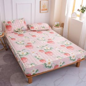 Cotton Covered Anti Slip Cartoon Bedspread (Option: Strawberry-120x200cm)