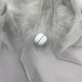 Women's Fashion Scarf Metal Button (Option: 28 Pure White)