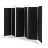 6 Feet 6-Panel Room Divider with Steel Support Base