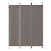 3-Panel Room Divider Anthracite 59.1"x78.7" Fabric