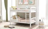 win Over Twin Bunk Bed with Ladder