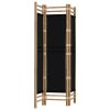 Folding 3-Panel Room Divider 47.2" Bamboo and Canvas