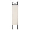 4-Panel Metal Folding Room Divider, 5.94Ft Freestanding Room Screen Partition Privacy Display for Bedroom, Living Room, Office