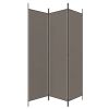 3-Panel Room Divider Anthracite 59.1"x78.7" Fabric