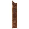 Hand carved 4-Panel Room Divider Brown 63"x65" Solid Mango Wood