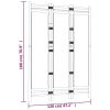 Folding 3-Panel Room Divider 47.2" Bamboo and Canvas