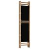 Folding 3-Panel Room Divider 47.2" Bamboo and Canvas