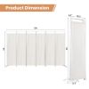 6 Feet 6-Panel Room Divider with Steel Support Base