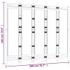 Folding 5-Panel Room Divider 78.7" Bamboo and Canvas