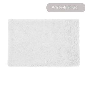 Pet Blanket Dog Bed Cat Winter Thermal Blanket (Option: White Blanket-S)