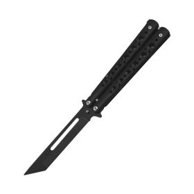 Foldable Portable Portable Butterfly Practice Knife (Option: Black-218-Black D18)