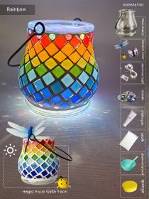 Mosaic Candlestick Diy Material Package (Option: Rainbow Material Package)