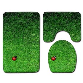 Modern Minimalist Bathroom Mats Three-piece Set (Option: C1221 19-40x60cm)