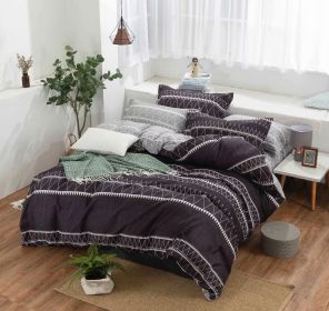 Three-piece Bedding Set Printed Home Textile (Option: 8671 3-200x200cm)