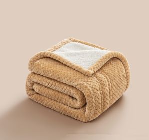 Winter Office Heating Warming Blanket (Option: Khaki-150cm130cm)