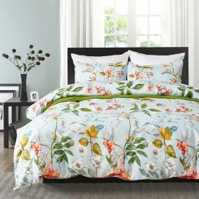 Three-piece Bedding Set Printed Home Textile (Option: 202-140x210cm)